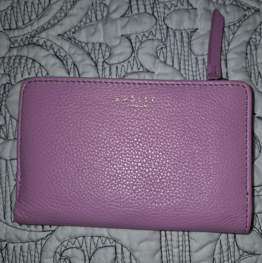 Radley Hot Pink Leather Wallet with Gold Accent